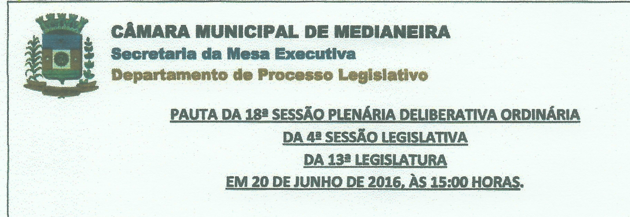 18º Sessão plenária da Câmara de Medianeira