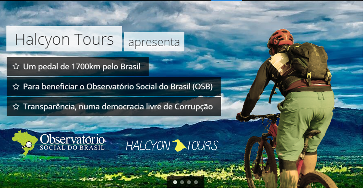 Halcyon Tours e OSB promovem pedal de 1.700 km para conscientizar cidadãos